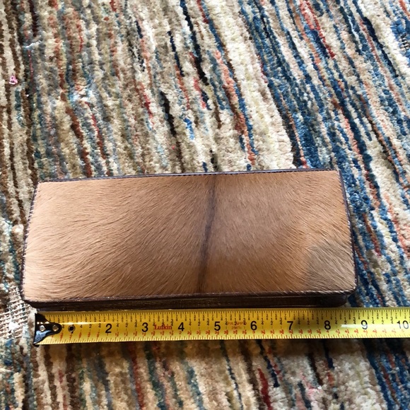 Vintage Cow Hide & Leather Wallet - Picture 10 of 14